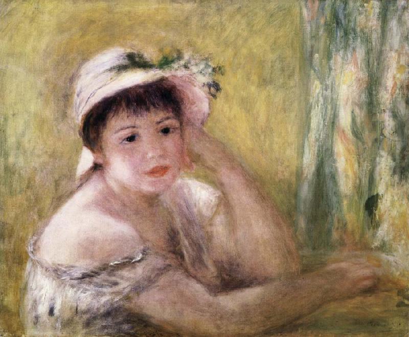 Pierre Renoir Woman with a Straw Hat Germany oil painting art